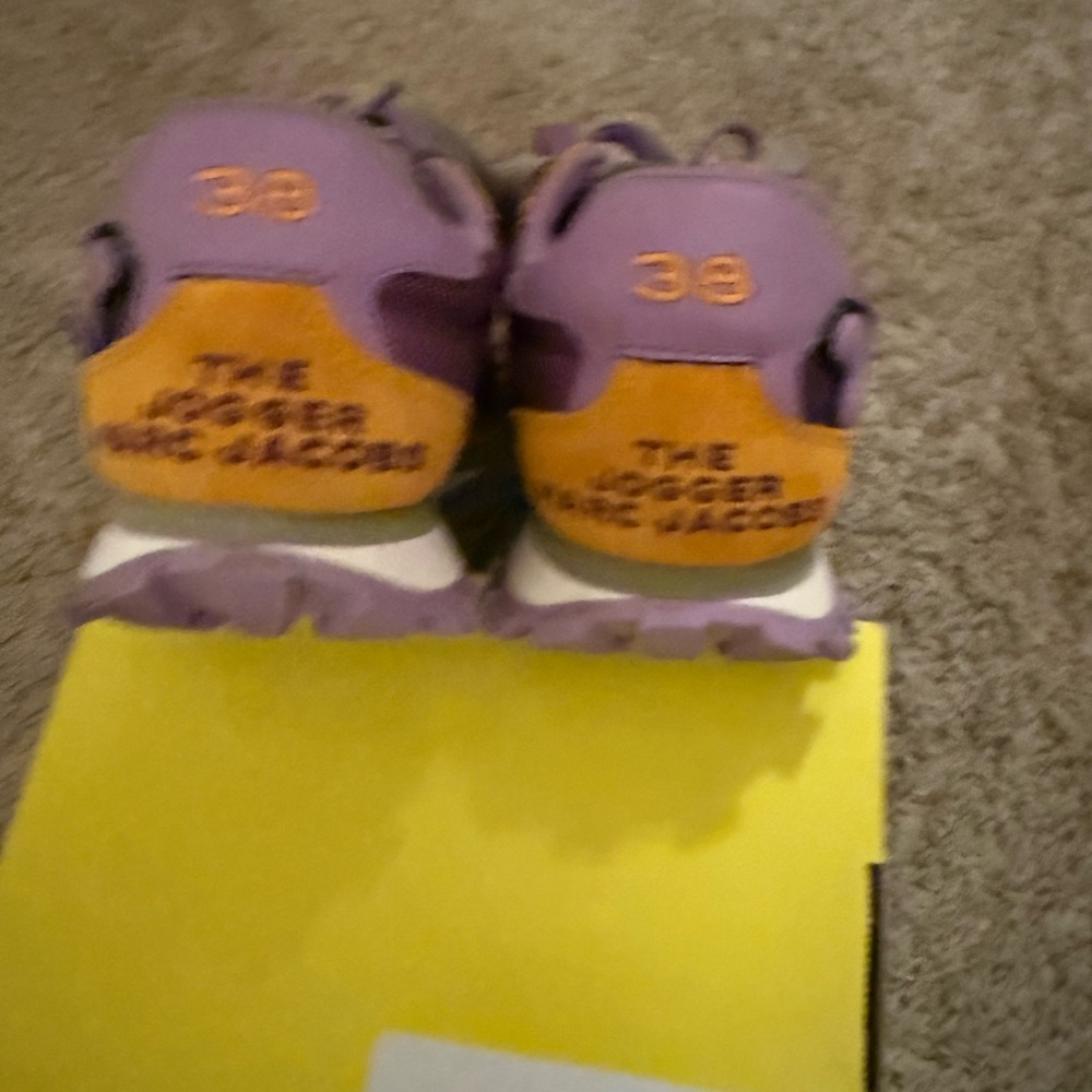 Marc Jacobs Kids Lavender and Orange Sneakers